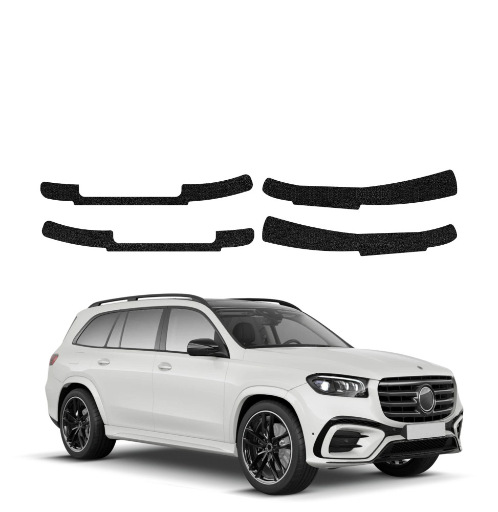 Powłoka techniczna na progi do Mercedes GLS 450d (2023-2026) GRIZZ 4w1 HeavyDuty Czarna