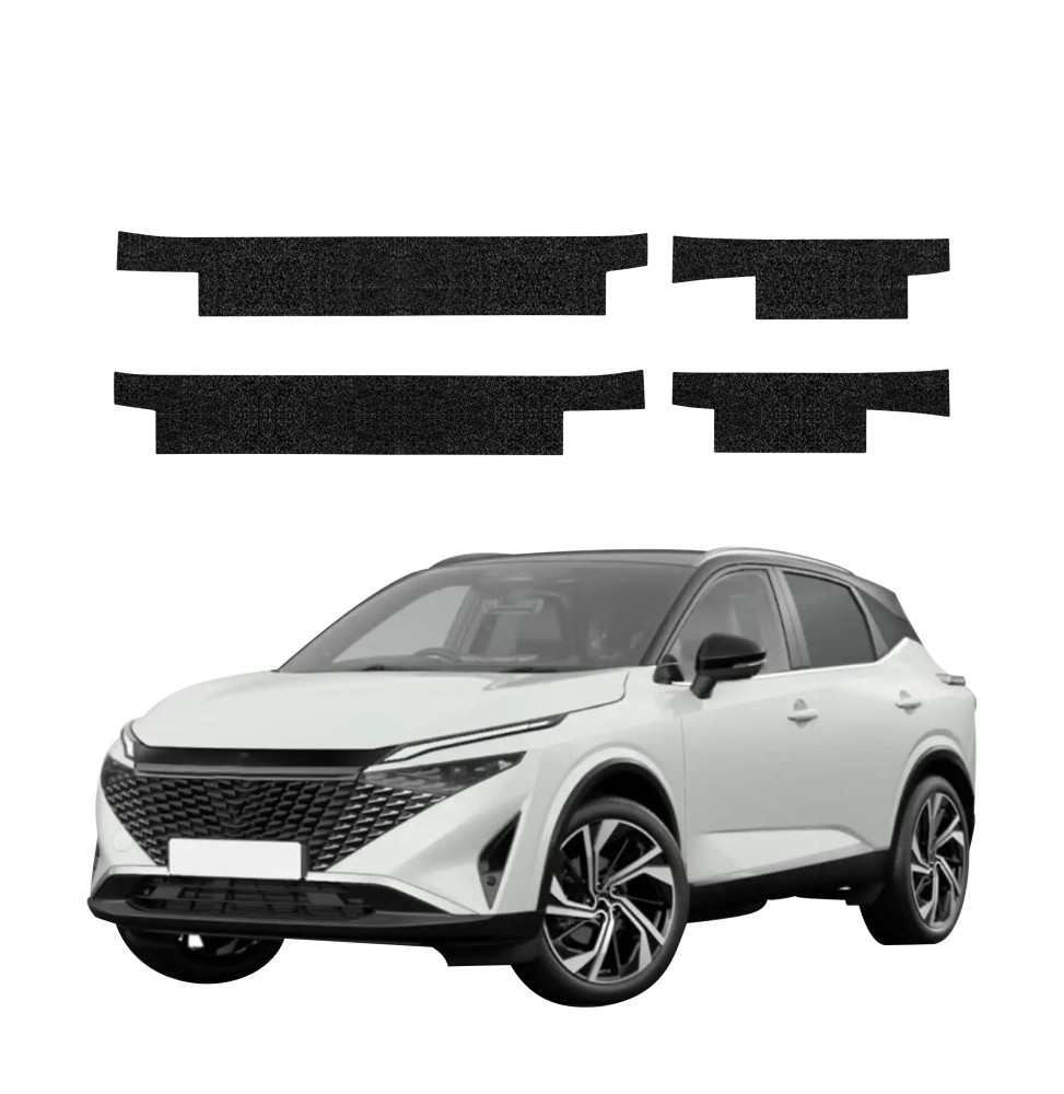 Powłoka techniczna na progi do Nissan Qashqai 3 Facelift (2024-2026) GRIZZ 4w1 HeavyDuty Czarna