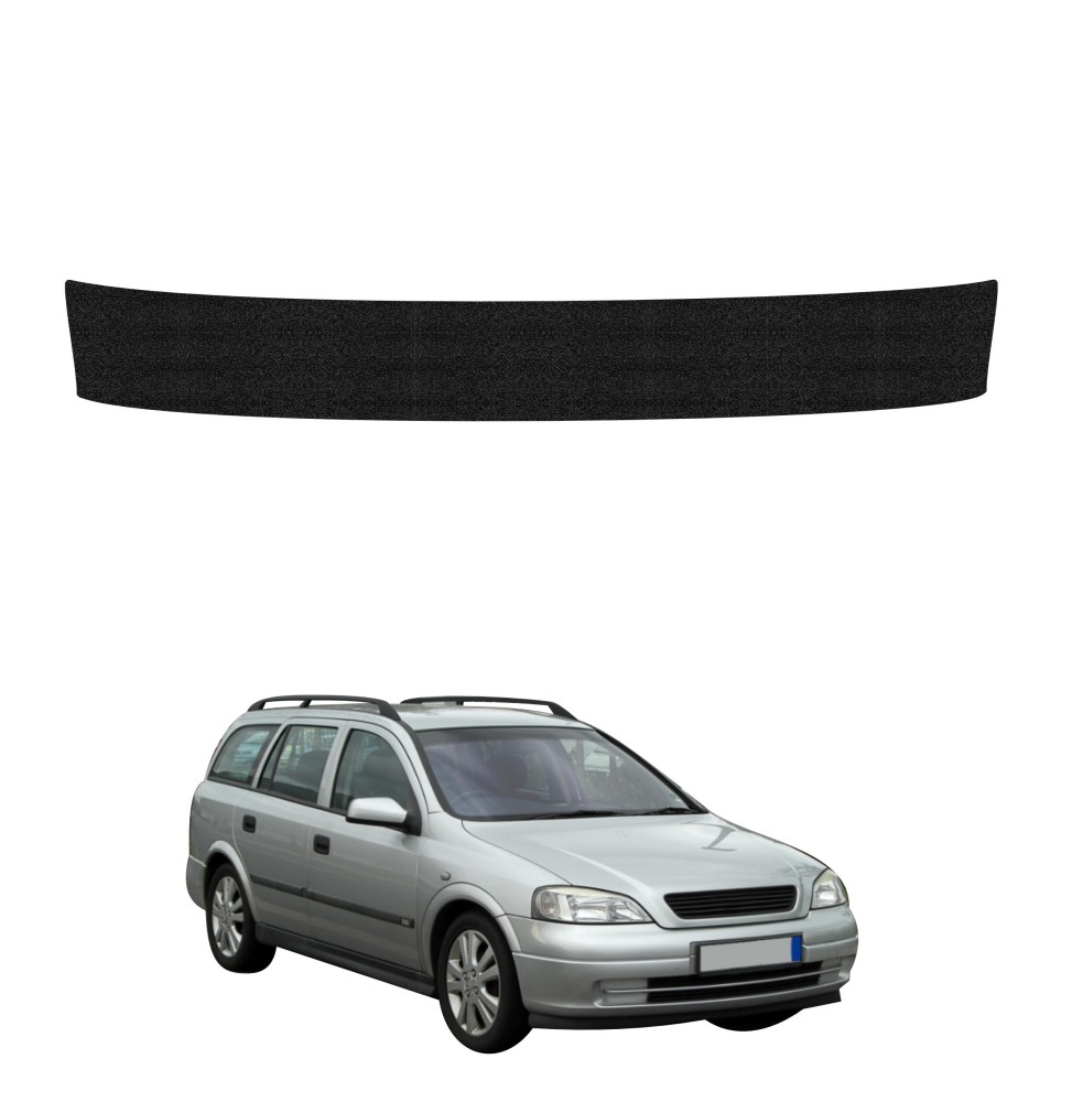 Powłoka techniczna na próg bagażnika do Opel Astra G Kombi (1998-2009) GRIZZ HeavyDuty Czarna
