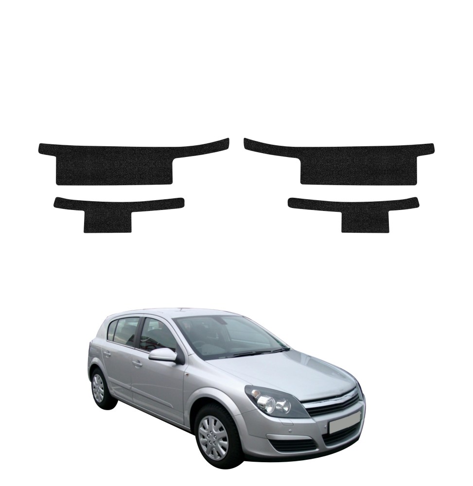 Powłoka techniczna na progi do Opel Astra H Hatchback 5D (2004-2014) GRIZZ 4w1 HeavyDuty Czarna