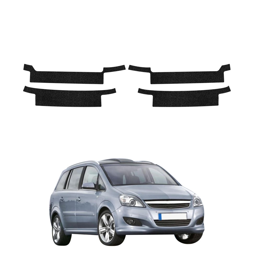 Powłoka techniczna na próg bagażnika do Opel Zafira B Kombi 5D (2010-2014) GRIZZ HeavyDuty Czarna