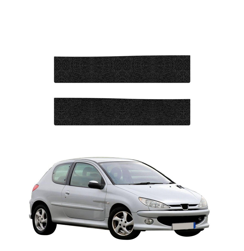 Powłoka techniczna na progi do Peugeot 206 (1998-2009) GRIZZ 2w1 HeavyDuty Czarna