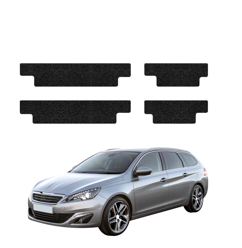 Powłoka techniczna na progi do Peugeot 308 Kombi (2013-2021) GRIZZ 4w1 HeavyDuty Czarna