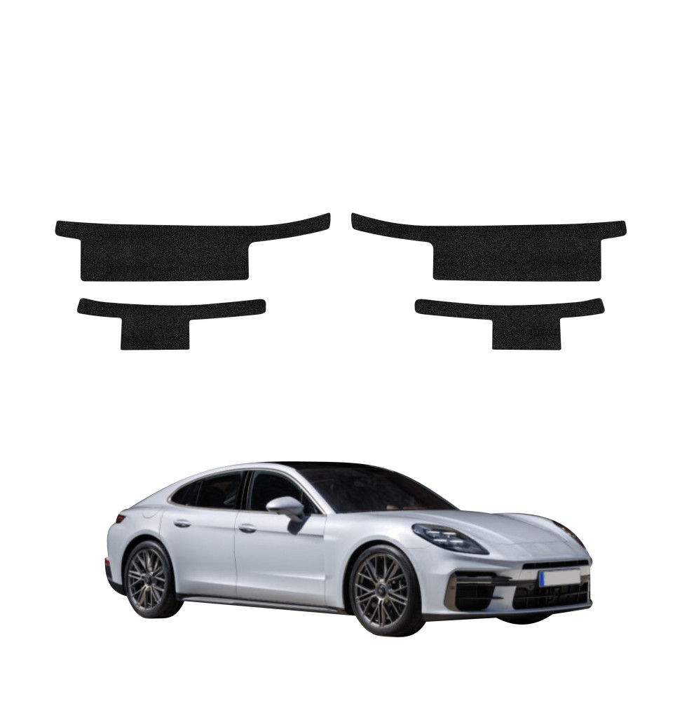 Powłoka techniczna na progi do Porsche Panamera 2 (2016-2024) GRIZZ 4w1 HeavyDuty Czarna