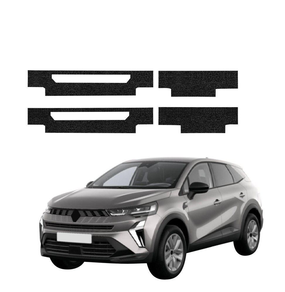 Powłoka techniczna na progi do Renault Captur (2024-2026) GRIZZ 4w1 HeavyDuty Czarna