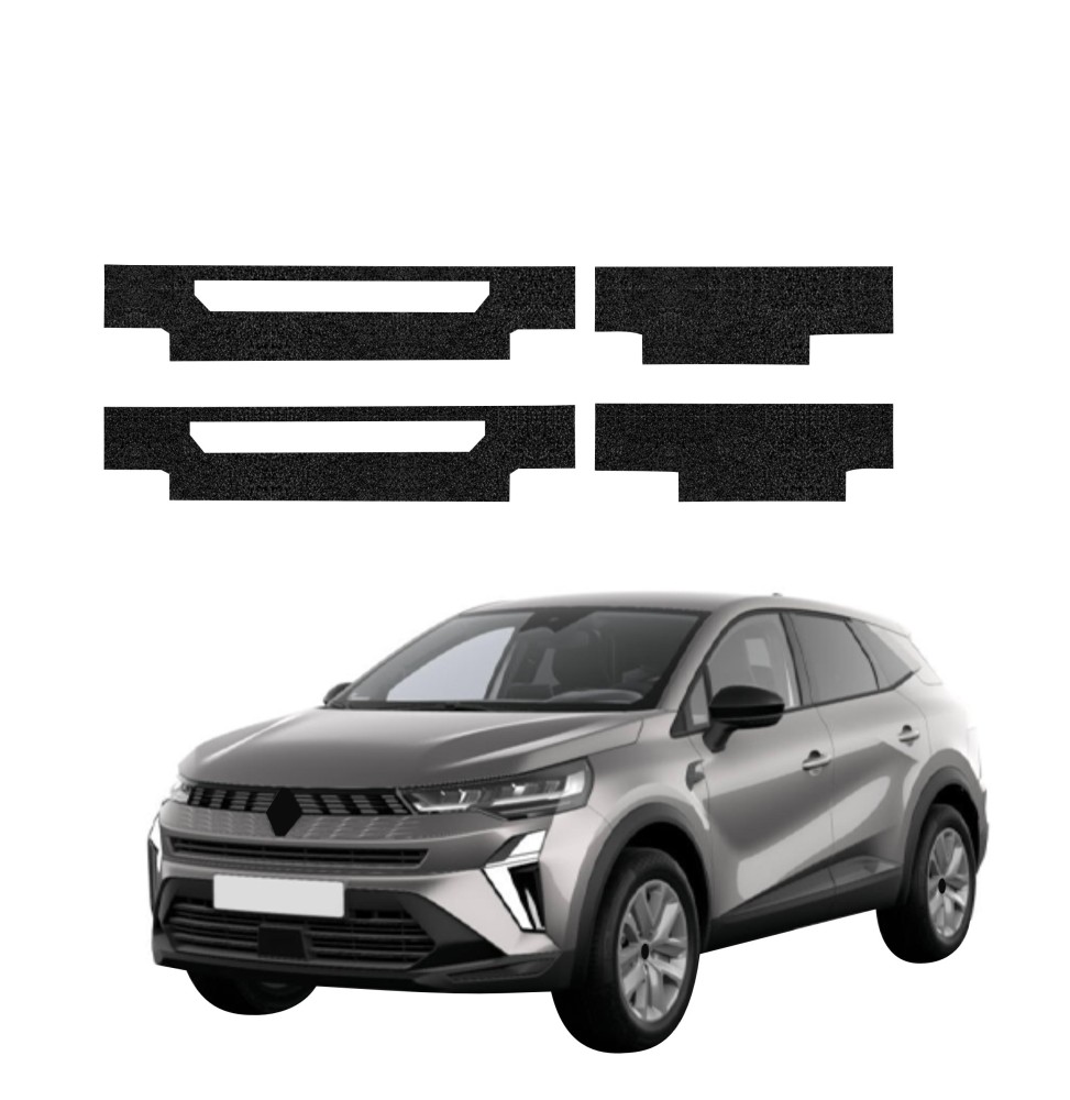 Powłoka techniczna na progi do Renault Symbioz (2024-2026) GRIZZ 4w1 HeavyDuty Czarna