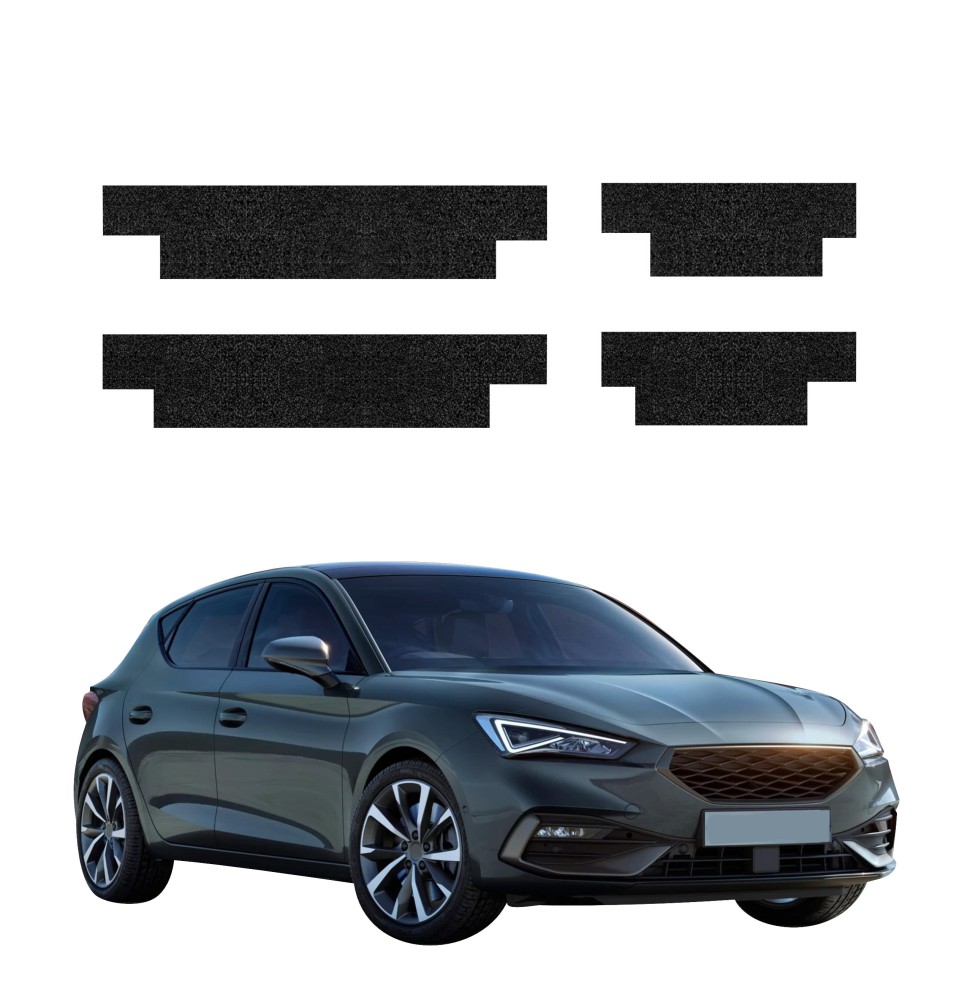 Powłoka techniczna na progi do Seat Leon (2024-2026) GRIZZ 4w1 HeavyDuty Czarna