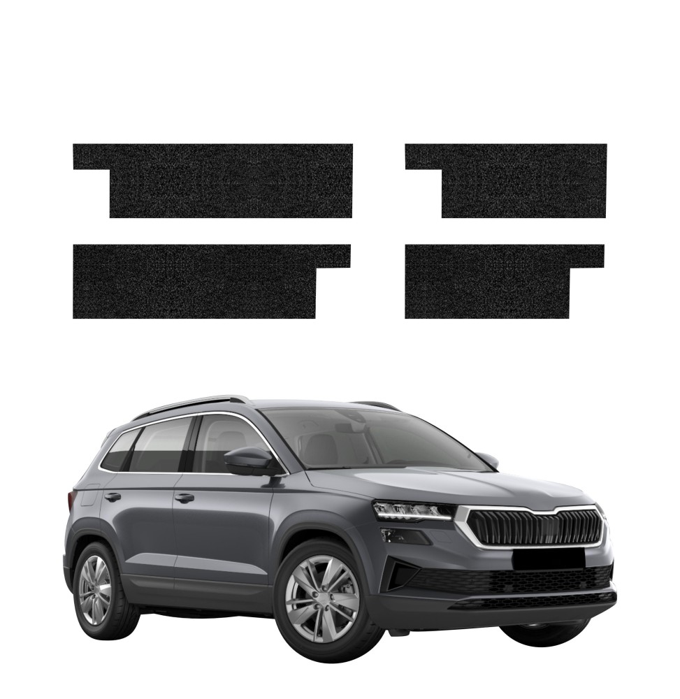 Powłoka techniczna na progi do Skoda Karoq (2022-2026) GRIZZ 4w1 HeavyDuty Czarna