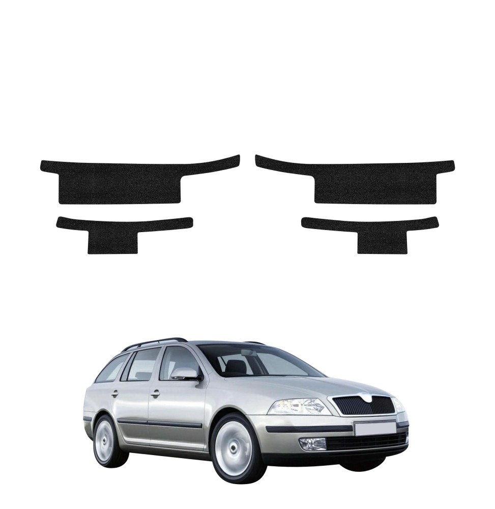 Powłoka techniczna na progi do Skoda Octavia 2 Kombi (2004-2008) GRIZZ 4w1 HeavyDuty Czarna