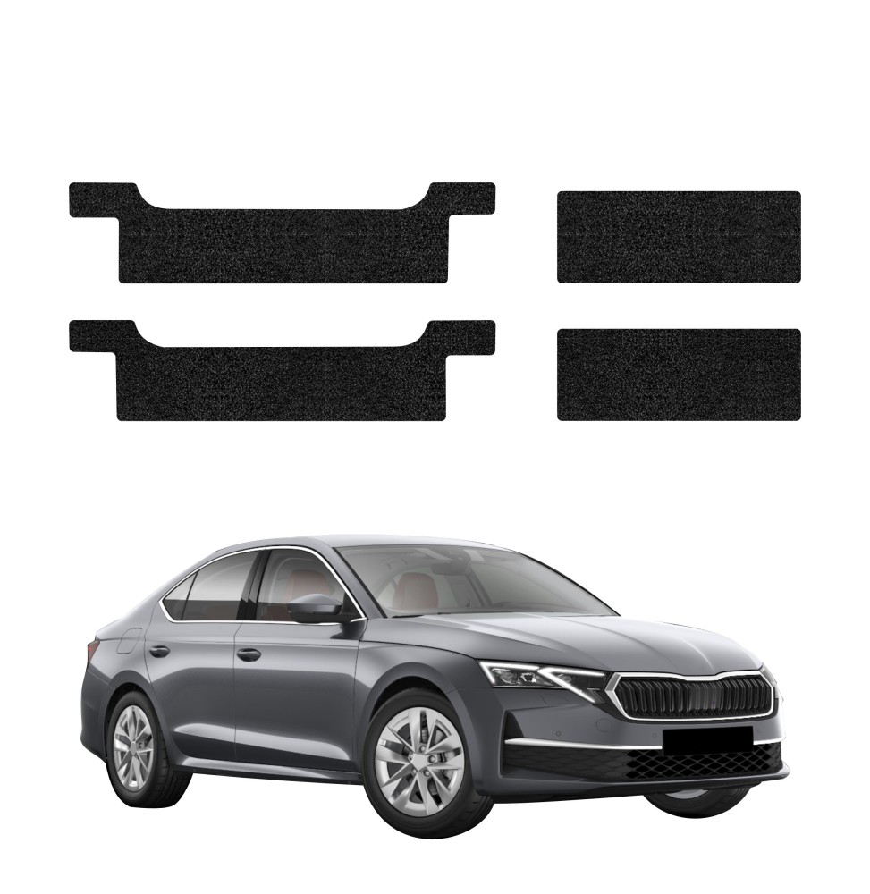 Powłoka techniczna na progi do Skoda Octavia 4 Hatchback Facelifting (2024-2026) GRIZZ 4w1 HeavyDuty Czarna