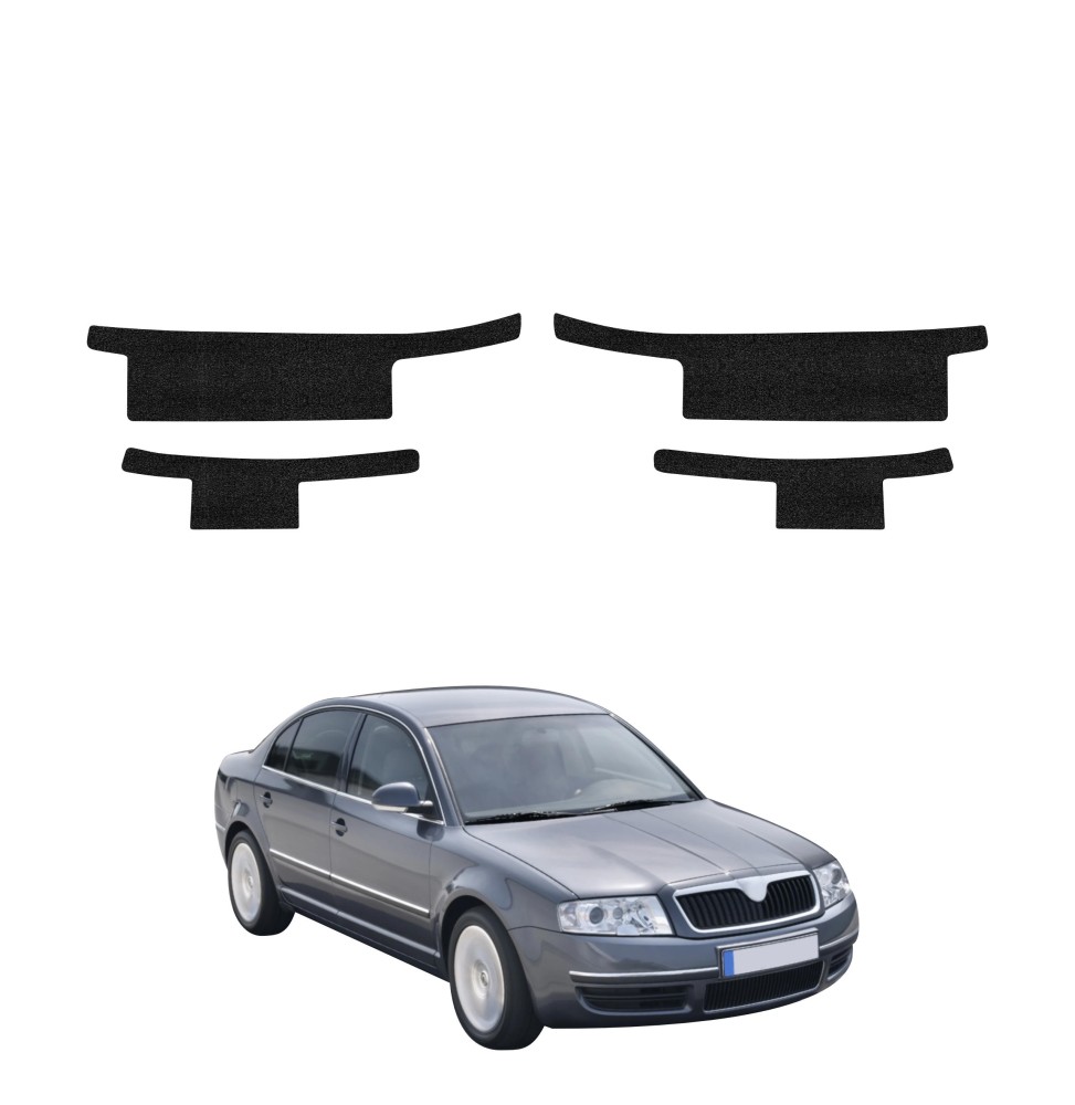 Powłoka techniczna na progi do Skoda Superb (2001-2008) GRIZZ 4w1 HeavyDuty Czarna