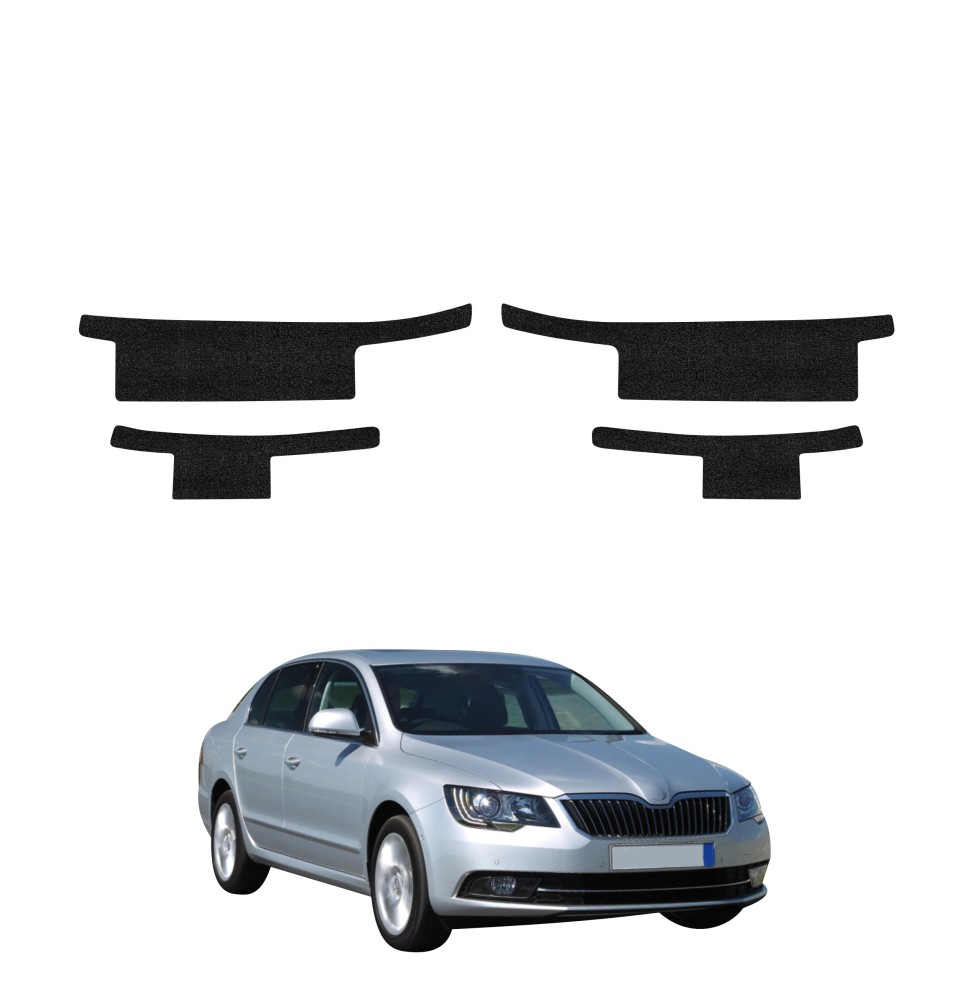 Powłoka techniczna na progi do Skoda Superb 2 Facelifting (2013-2015) GRIZZ 4w1 HeavyDuty Czarna