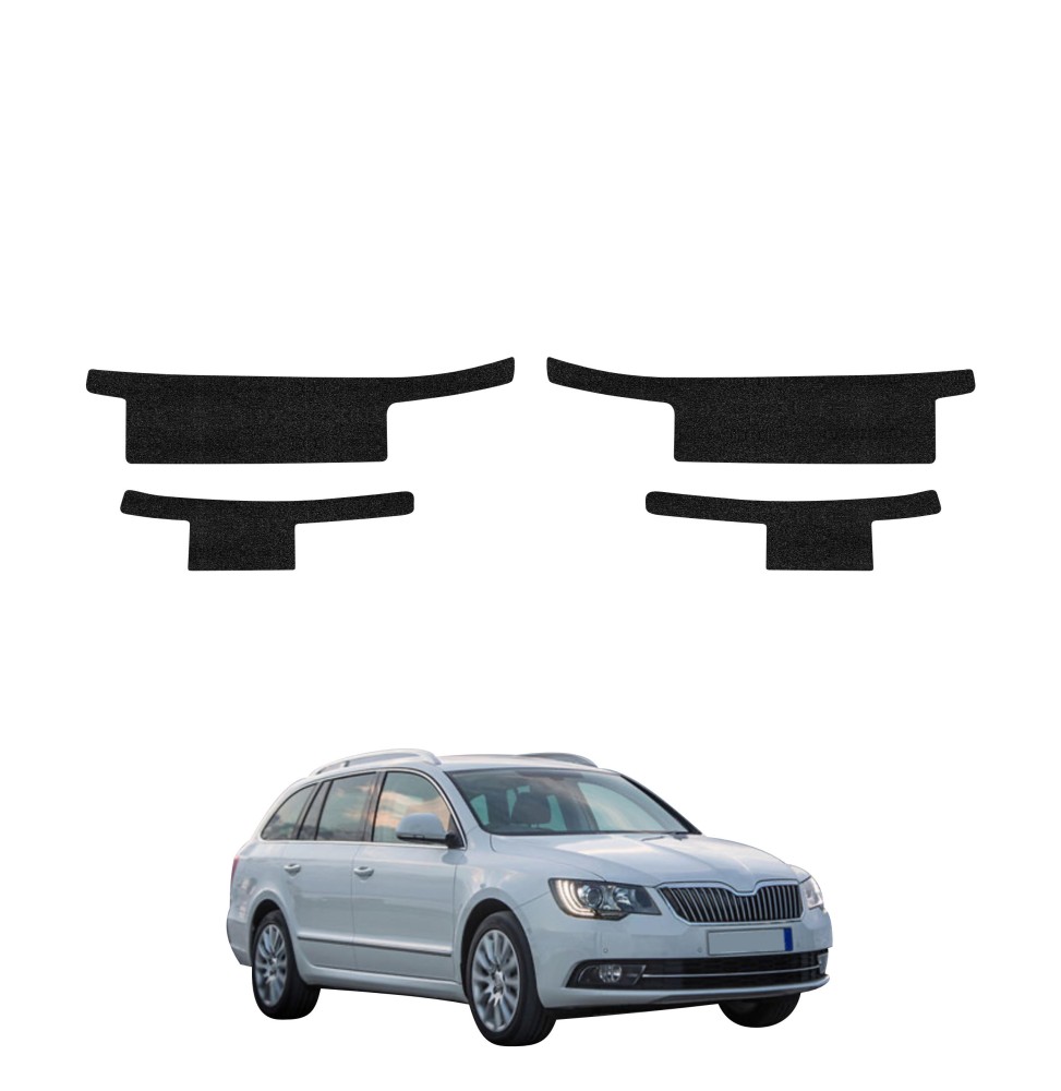 Powłoka techniczna na progi do Skoda Superb 2 Kombi Facelifting (2013-2015) GRIZZ 4w1 HeavyDuty Czarna