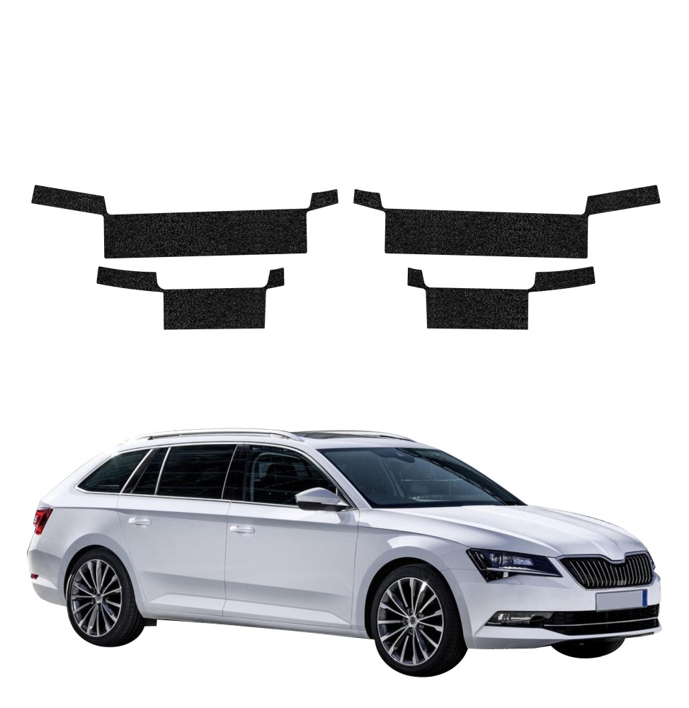 Powłoka techniczna na progi do Skoda Superb 3 Combi (2016-2019) GRIZZ 4w1 HeavyDuty Czarna