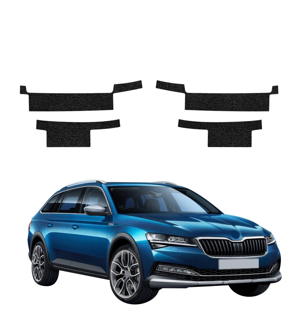 Powłoka techniczna na progi do Skoda Superb 3 Combi (2019-2023) GRIZZ 4w1 HeavyDuty Czarna
