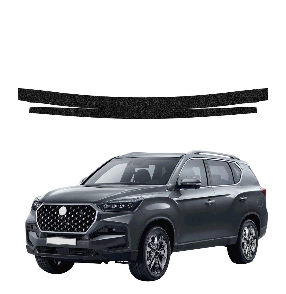 Powłoka techniczna na próg bagażnika do SsangYong Rexton (2023-2026) GRIZZ HeavyDuty Czarna