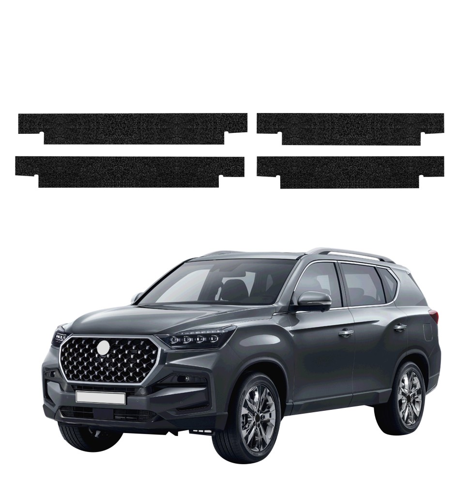 Powłoka techniczna na progi do SsangYong Rexton (2023-2026) GRIZZ 4w1 HeavyDuty Czarna
