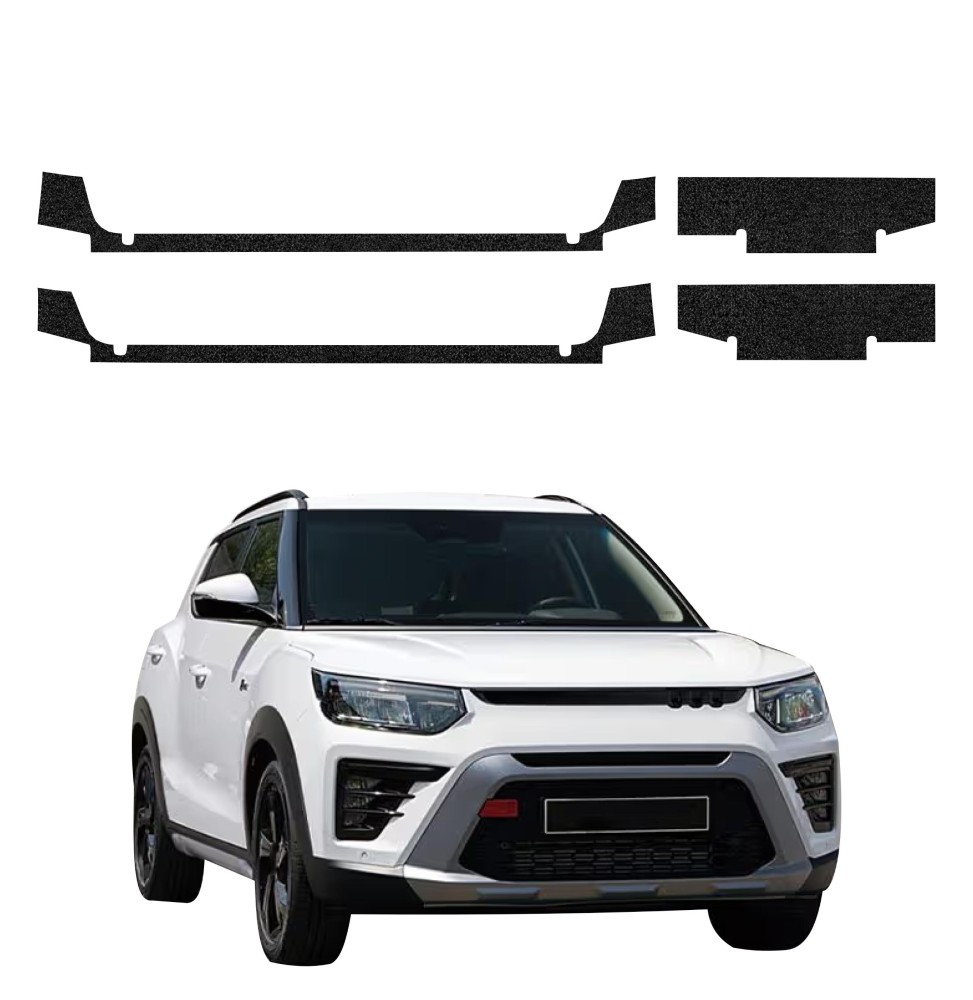 Powłoka techniczna na progi do SsangYong Tivoli (2023-2026) GRIZZ 4w1 HeavyDuty Czarna