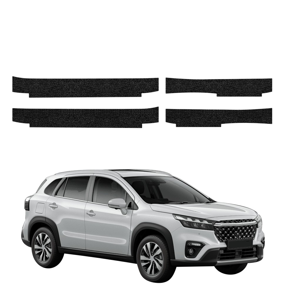 Powłoka techniczna na progi do Suzuki S-Cross (2021-2026) GRIZZ 4w1 HeavyDuty Czarna