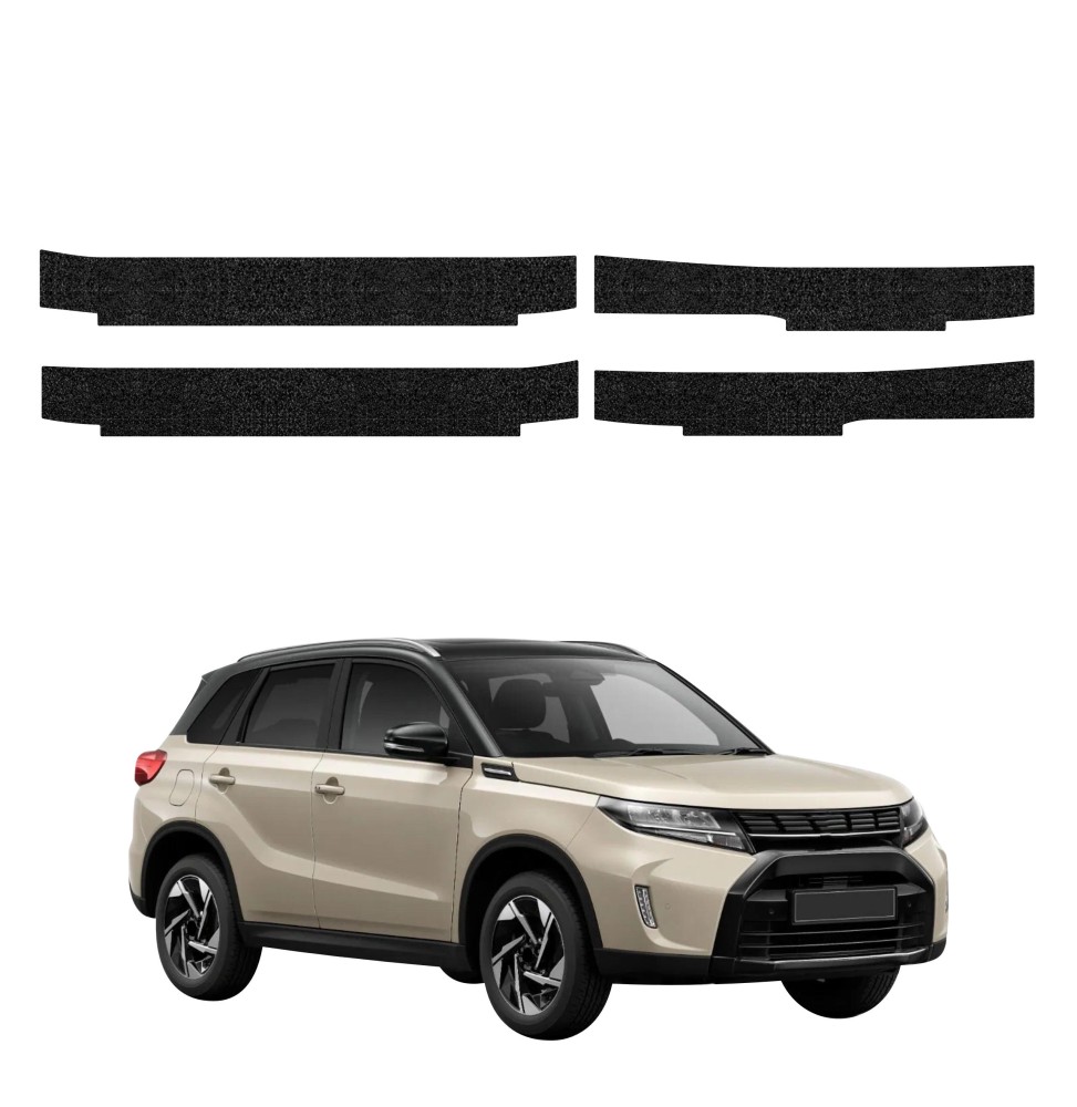 Powłoka techniczna na progi do Suzuki Vitara Facelift (2024-2026) GRIZZ 4w1 HeavyDuty Czarna