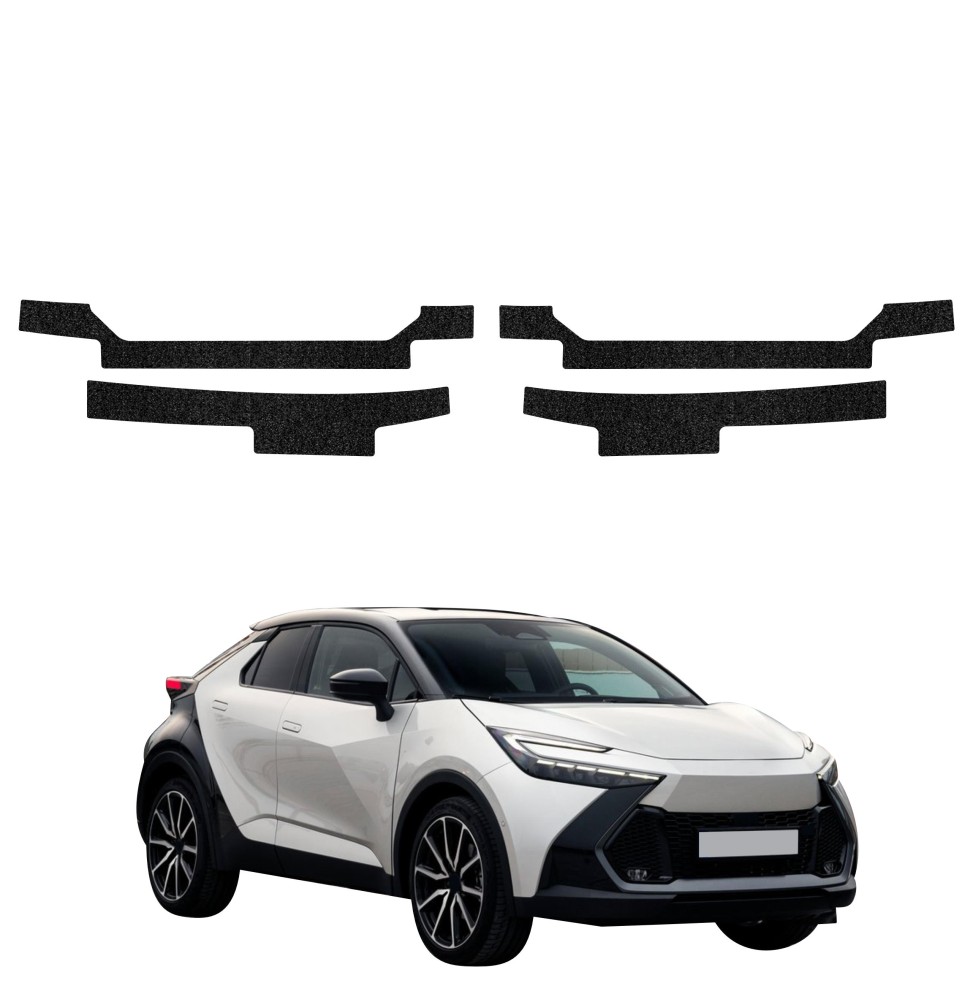 Powłoka techniczna na progi do Toyota C-HR (2023-2026) GRIZZ 4w1 HeavyDuty Czarna