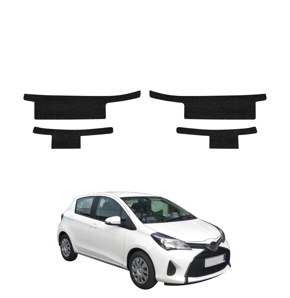 Powłoka techniczna na progi do Toyota Yaris (2011-2016) GRIZZ 4w1 HeavyDuty Czarna
