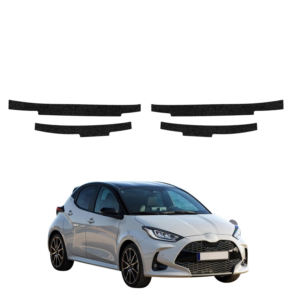 Powłoka techniczna na progi do Toyota Yaris HEV (2020-2026) GRIZZ 4w1 HeavyDuty Czarna