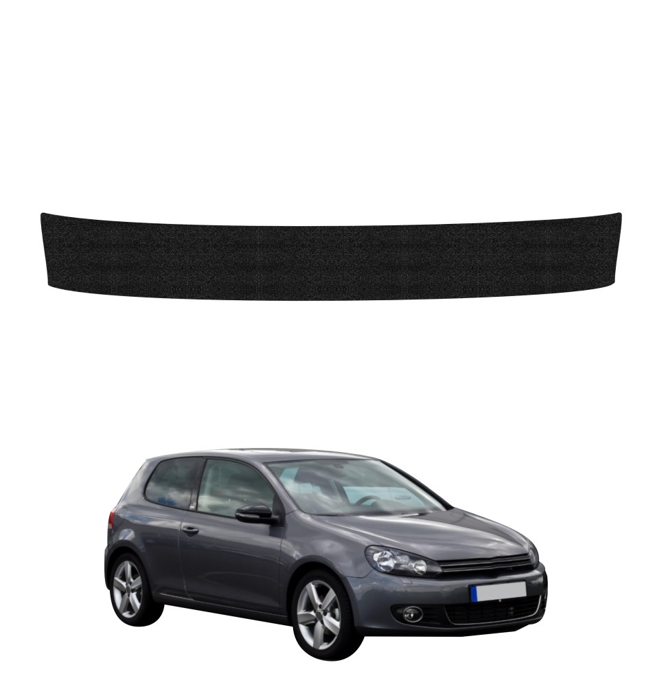 Powłoka techniczna na próg bagażnika do Volkswagen Golf 6 Hatchback 3D (2008-2012) GRIZZ HeavyDuty Czarna