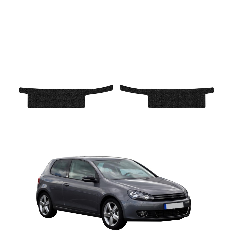Powłoka techniczna na progi do Volkswagen Golf 6 Hatchback 3D (2008-2012) GRIZZ 2w1 HeavyDuty Czarna