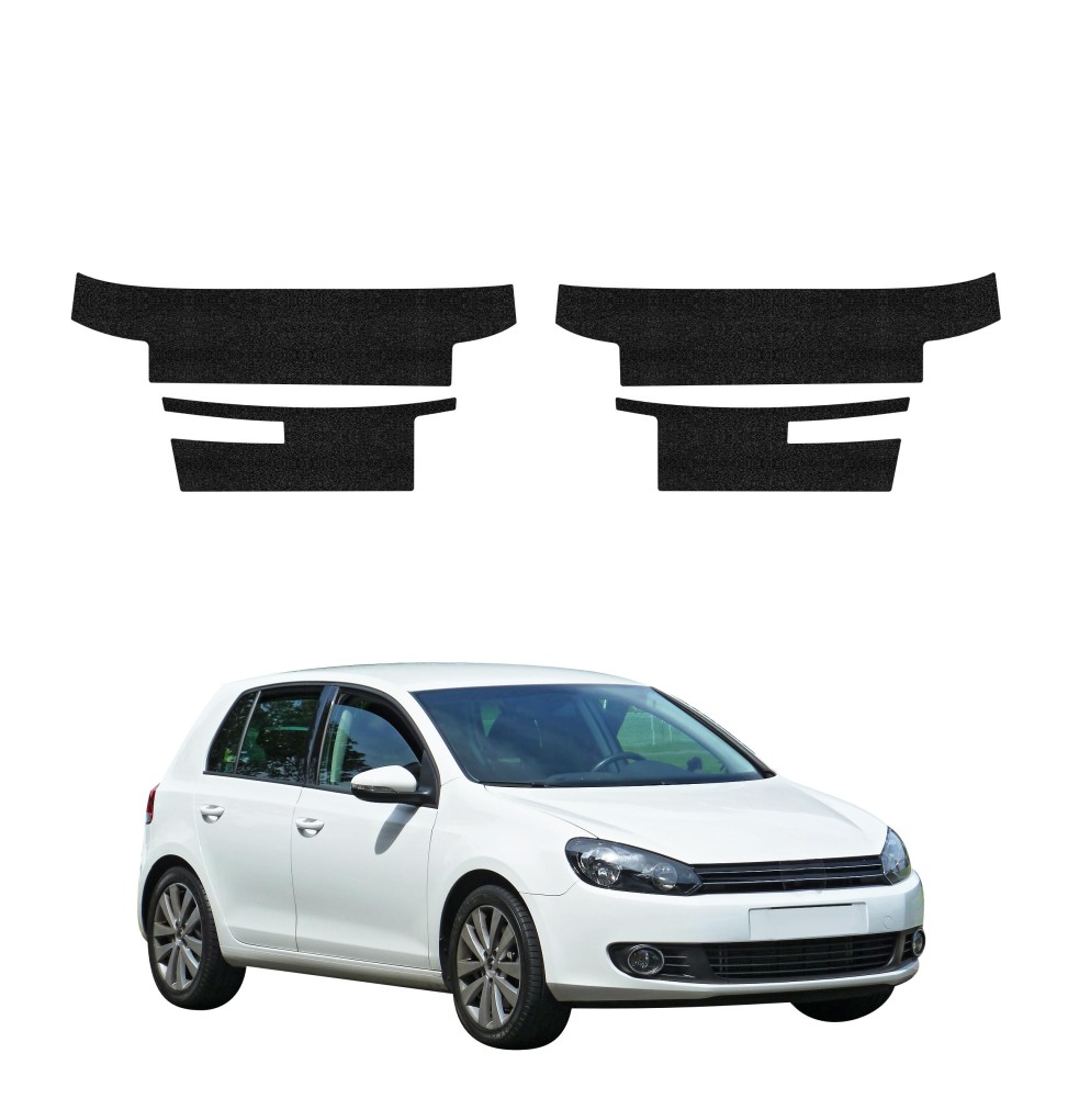 Powłoka techniczna na progi do Volkswagen Golf 6 Hatchback 5D (2008-2013) GRIZZ 4w1 HeavyDuty Czarna