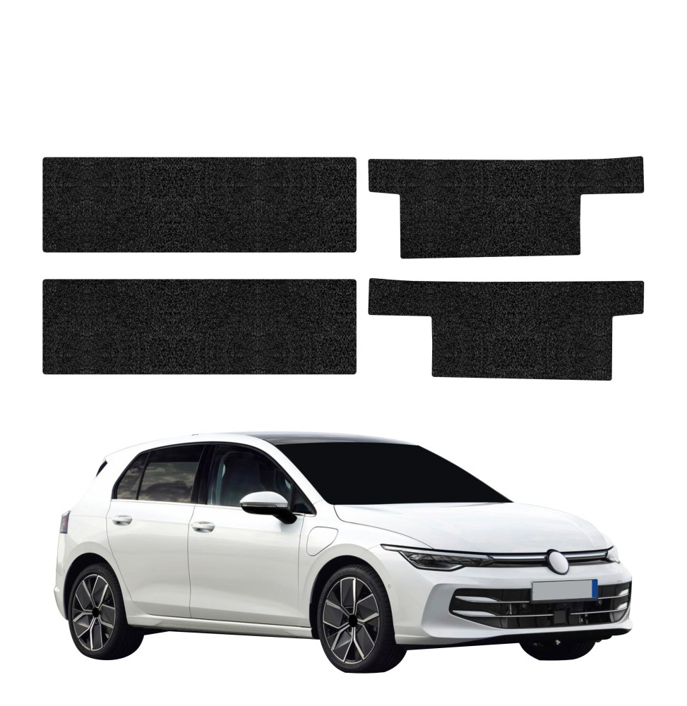 Powłoka techniczna na progi do Volkswagen Golf 8 Hatchback (2024-2026) GRIZZ 4w1 HeavyDuty Czarna