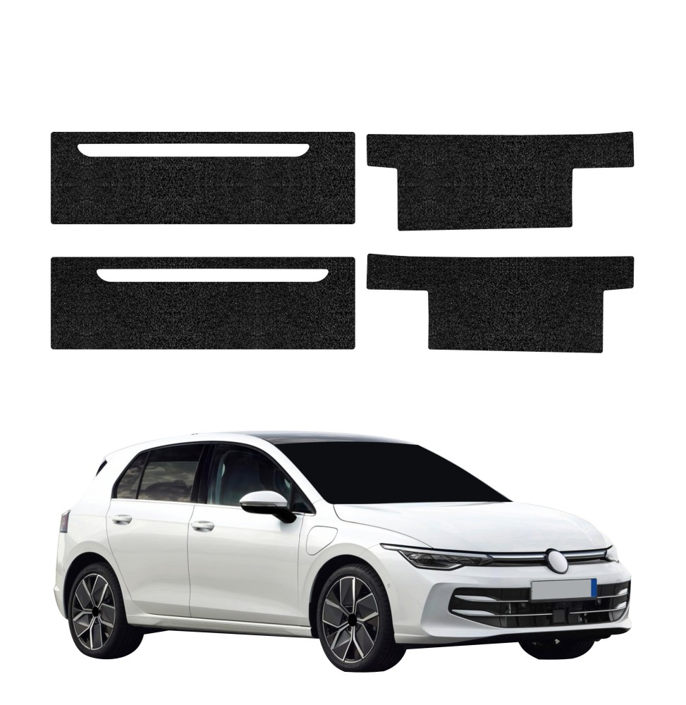 Powłoka techniczna na progi do Volkswagen Golf 8 Hatchback (2024-2026) GRIZZ 4w1 HeavyDuty Czarna