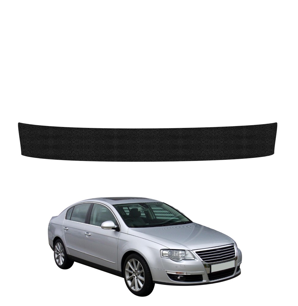 Powłoka techniczna na próg bagażnika do Volkswagen Passat B6 Sedan (2005-2010) GRIZZ HeavyDuty Czarna
