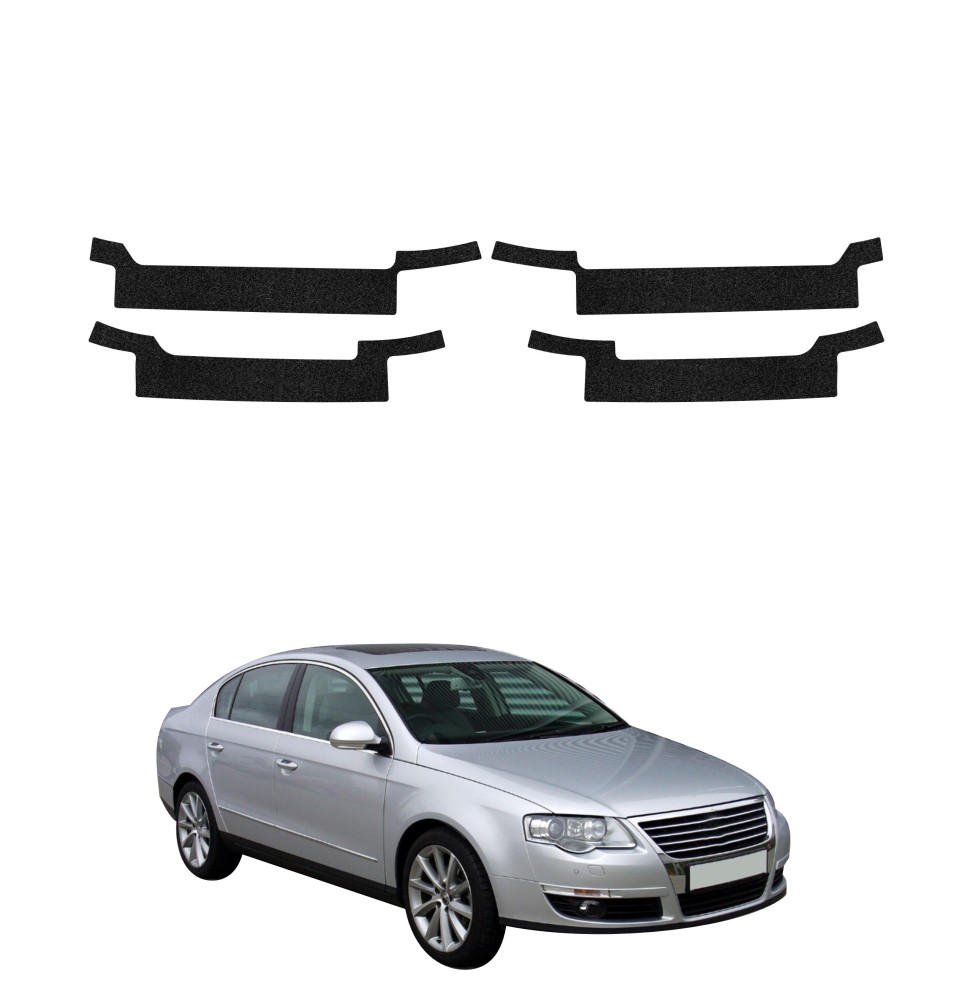 Powłoka techniczna na progi do Volkswagen Passat B6 Sedan (2005-2010) GRIZZ 4w1 HeavyDuty Czarna