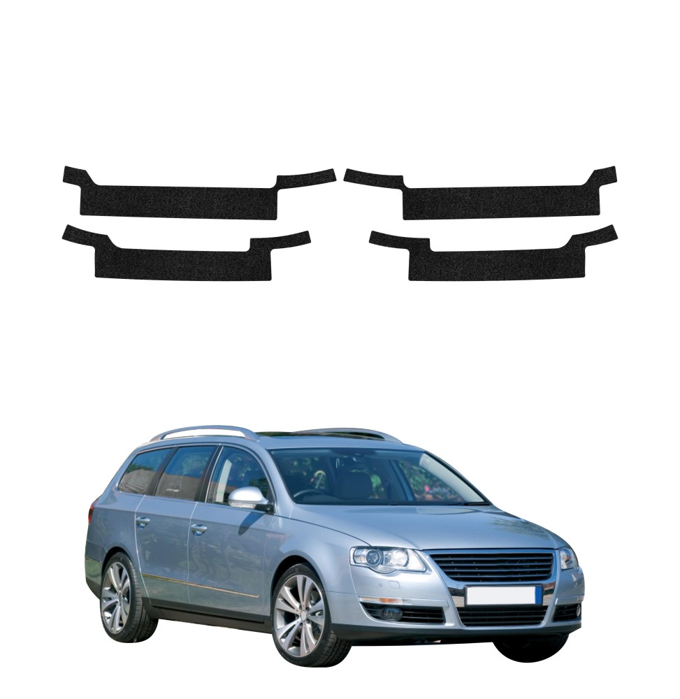 Powłoka techniczna na progi do Volkswagen Passat B6 Variant (2005-2010) GRIZZ 4w1 HeavyDuty Czarna
