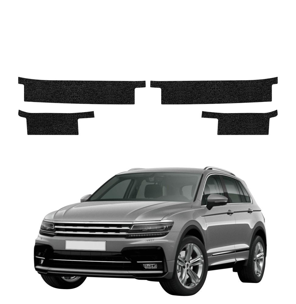 Powłoka techniczna na progi do Volkswagen Tiguan 2 (2016-2020) GRIZZ 4w1 HeavyDuty Czarna