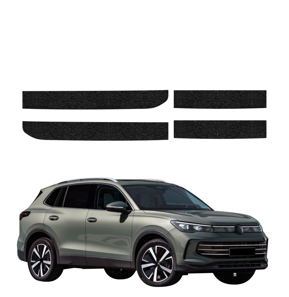 Powłoka techniczna na progi do Volkswagen Tiguan 3 (2024-2026) GRIZZ 4w1 HeavyDuty Czarna
