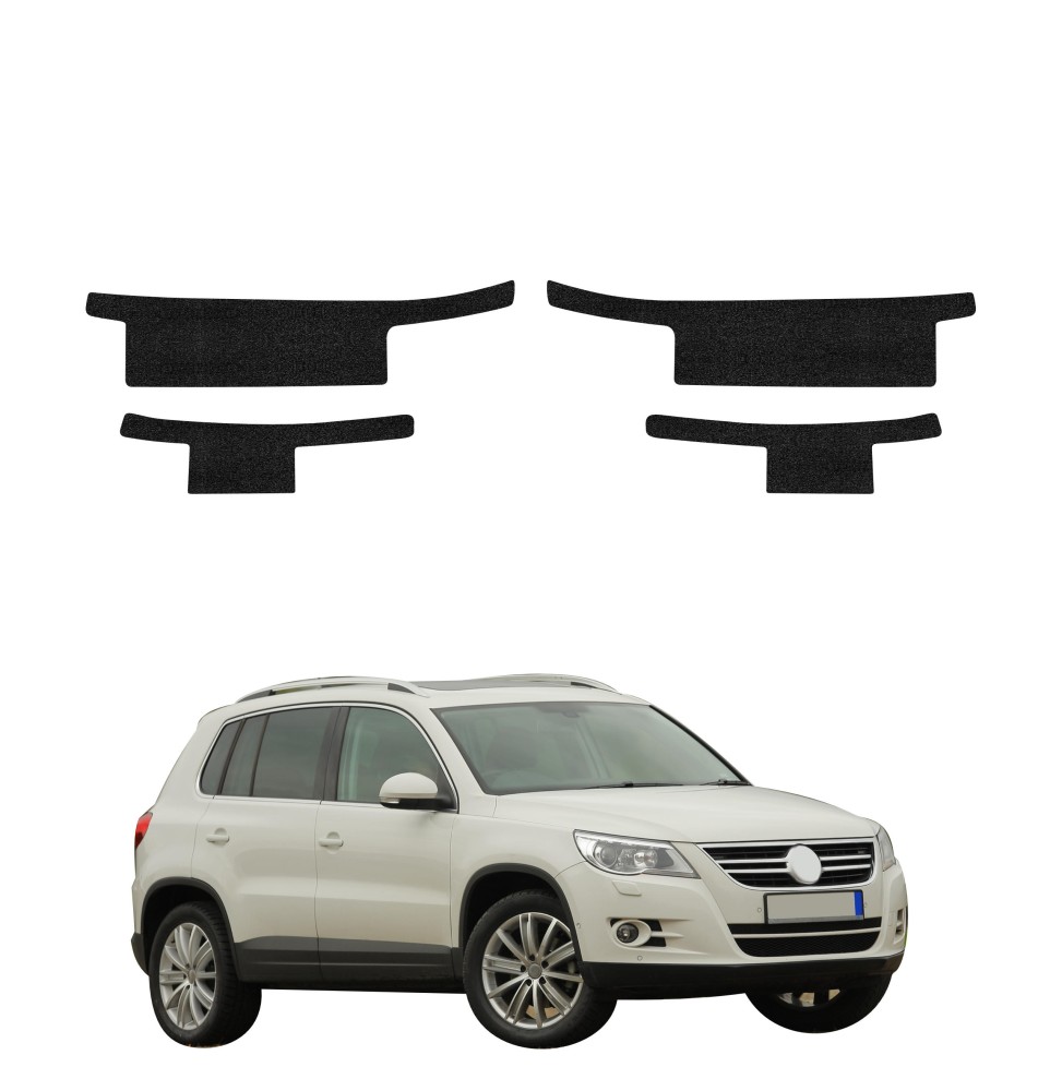 Powłoka techniczna na progi do Volkswagen Tiguan 5D (2007-2011) GRIZZ 4w1 HeavyDuty Czarna