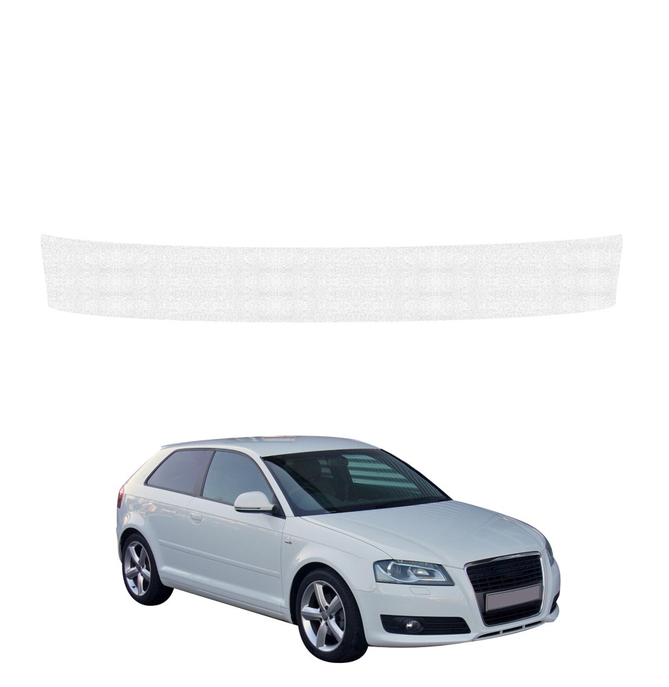 Powłoka techniczna na próg bagażnika do Audi A3 8P Hatchback 3D (2003-2008) GRIZZ HeavyDuty Biała