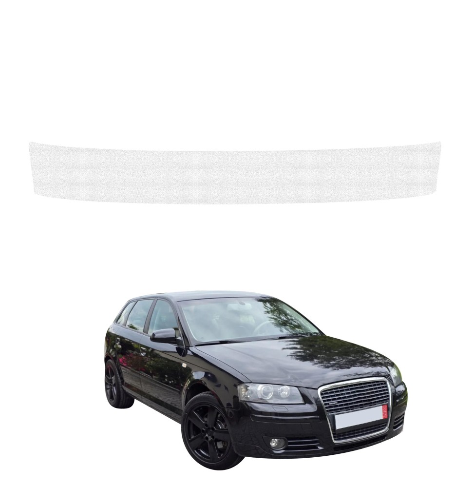 Powłoka techniczna na próg bagażnika do Audi A3 8P Hatchback 5D (2003-2008) GRIZZ HeavyDuty Biała