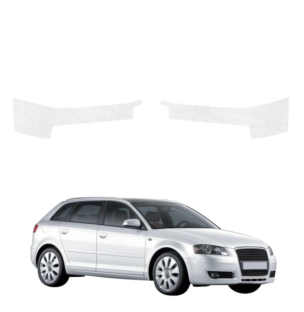 Powłoka techniczna na progi do Audi A3 8P Hatchback 5D (2008-2012) GRIZZ 2w1 HeavyDuty Biała