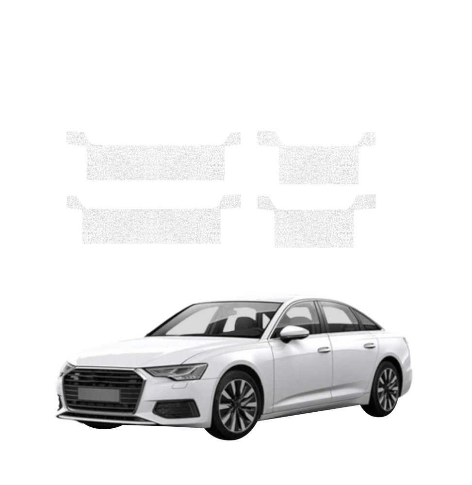 Powłoka techniczna na progi do Audi A6 C8 Sedan (2018-2023) GRIZZ 4w1 HeavyDuty Biała