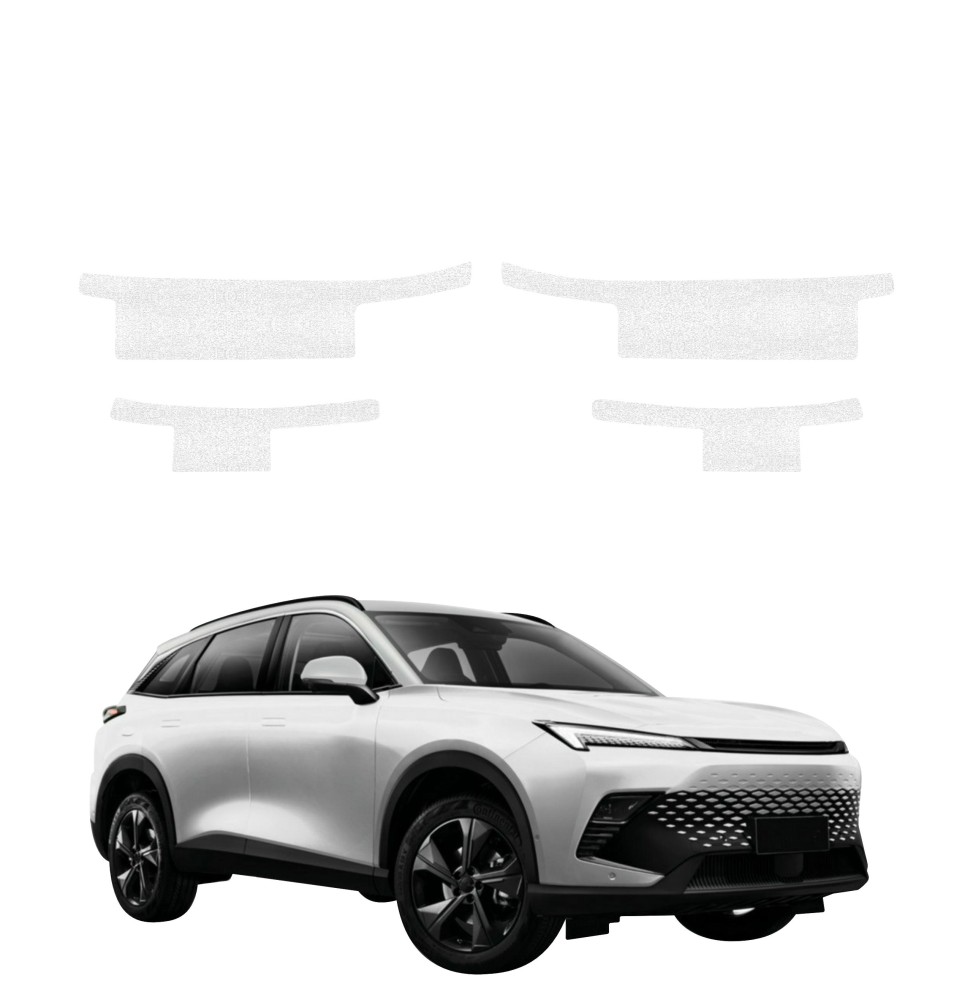 Powłoka techniczna na progi do BAIC BEIJING 5 (2023-2026) GRIZZ 4w1 HeavyDuty Biała