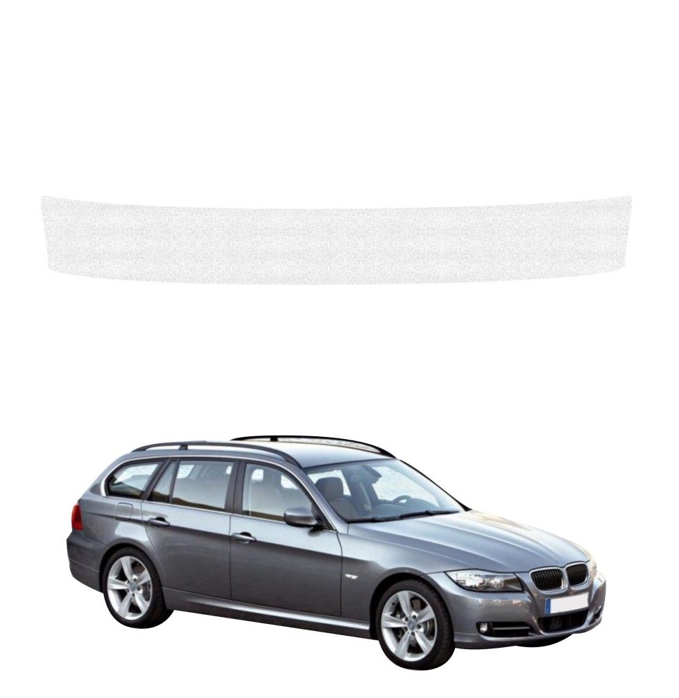Powłoka techniczna na próg bagażnika do BMW 3 E91 Kombi Pre-LCI (2004-2008) GRIZZ HeavyDuty Biała