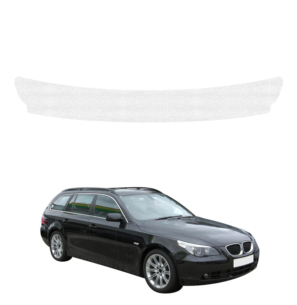 Powłoka techniczna na próg bagażnika do BMW 5 E61 Kombi PreLCI (2003-2007) GRIZZ HeavyDuty Biała