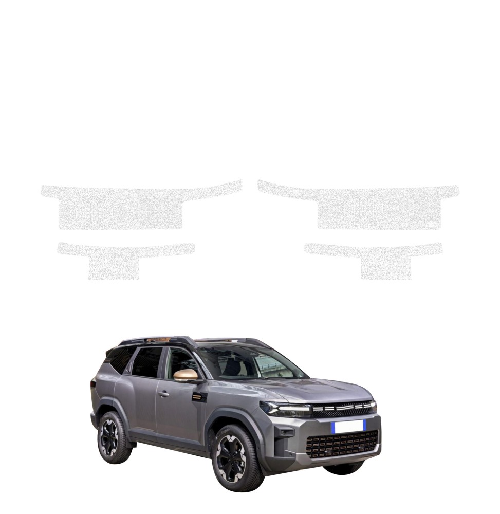 Powłoka techniczna na progi do Dacia Bigster (2025-2026) GRIZZ 4w1 HeavyDuty Biała