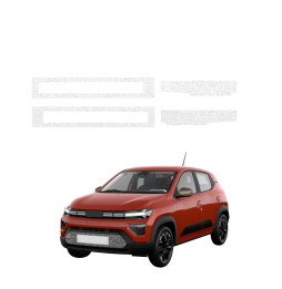 Powłoka techniczna na progi do Dacia Spring (2024-2026) GRIZZ 4w1 HeavyDuty Biała