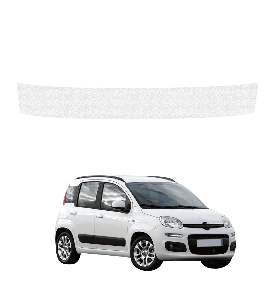 Powłoka techniczna na próg bagażnika do Fiat Panda 3 Hatchback 5D (2011-2016) GRIZZ HeavyDuty Biała