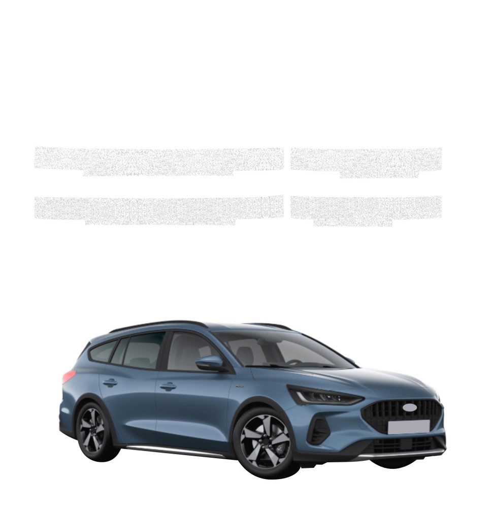Powłoka techniczna na progi do Ford Focus Active X Kombi Facelift (2021-2025) GRIZZ 4w1 HeavyDuty Biała