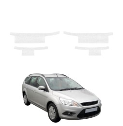 Powłoka techniczna na progi do Ford Focus Mk2 Kombi Facelifting (2007-2011) GRIZZ 4w1 HeavyDuty Biała